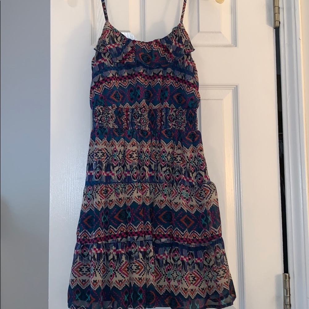 Ruffle Aztec Dress